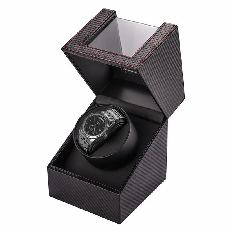 W125 Automatic Single Watch Electric Rotating Box Watch Leather Display Box W125 Automatic Single Watch Electric Rotating Box Watch Leather Display Box